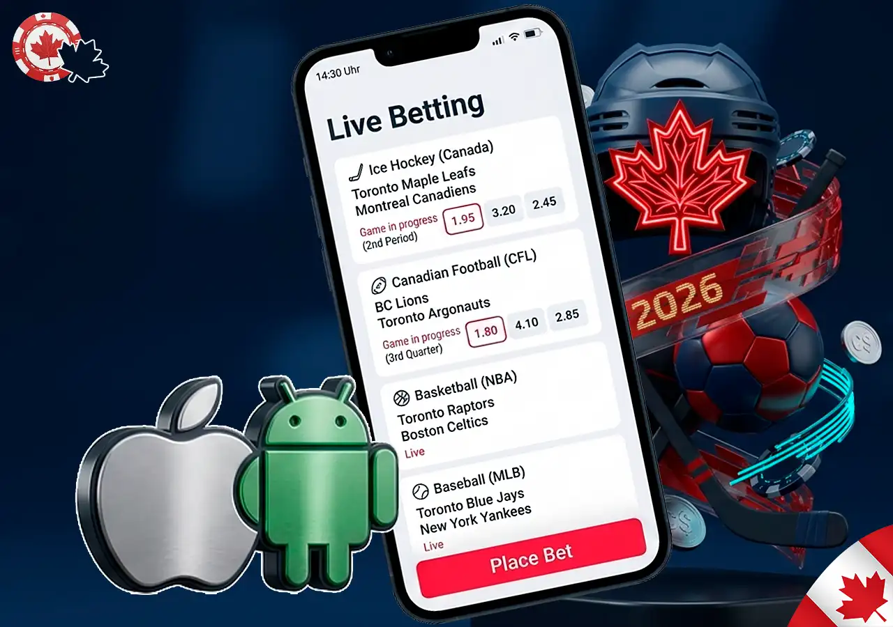 Top mobile betting apps for iOS and Android in Canada.